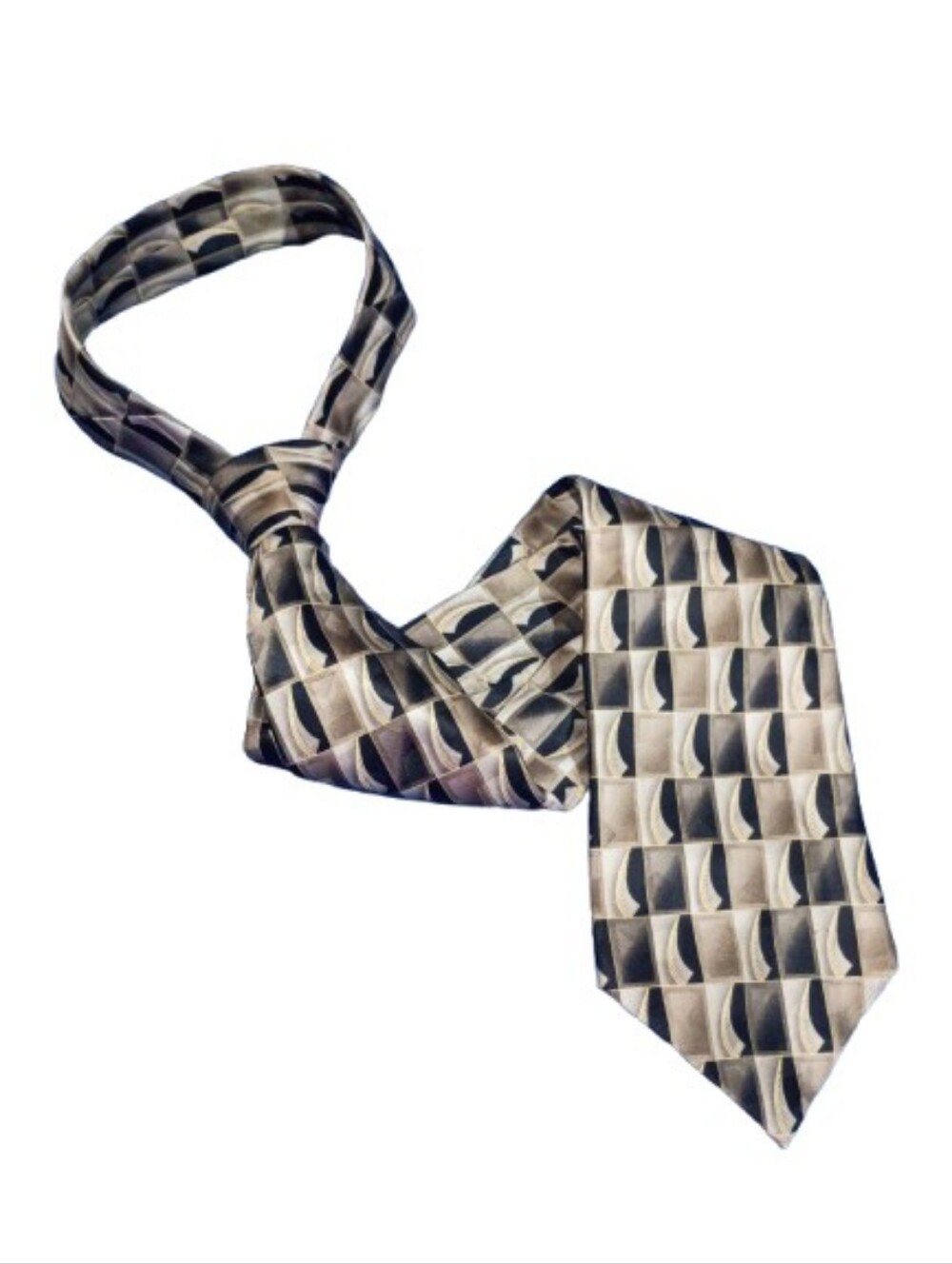 Pierre Cardin All‑Silk Geometric Tie